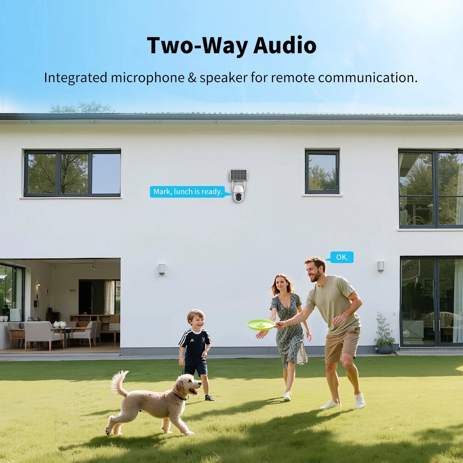 4G LTE Cellular Solar Security Camera, Wireless Outdoor PTZ 360° Home Farm Surveillance, 2K Color Night Vision, PIR Motion, Two-Way Audio, Waterproof