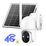4G LTE Cellular Solar Security Camera, Wireless Outdoor PTZ 360° Home Farm Surveillance, 2K Color Night Vision, PIR Motion, Two-Way Audio, Waterproof