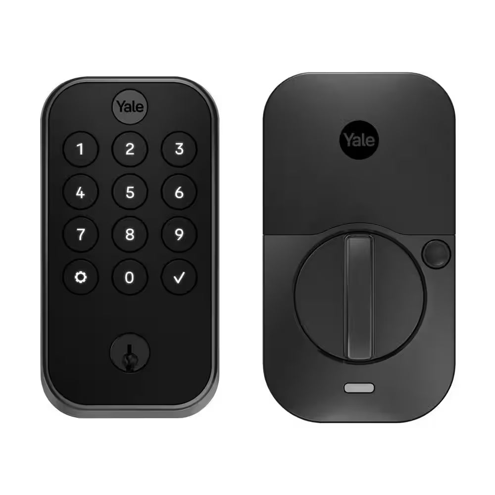 Assure Lock 2; Smart Door Lock with Bluetooth and Pushbutton Keypad; Black Suede