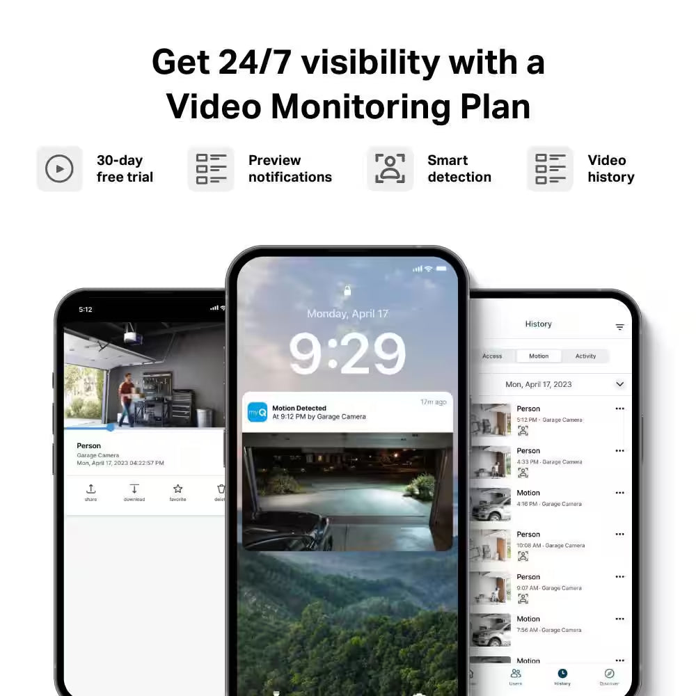 Myq Smart Garage Home Security Camera