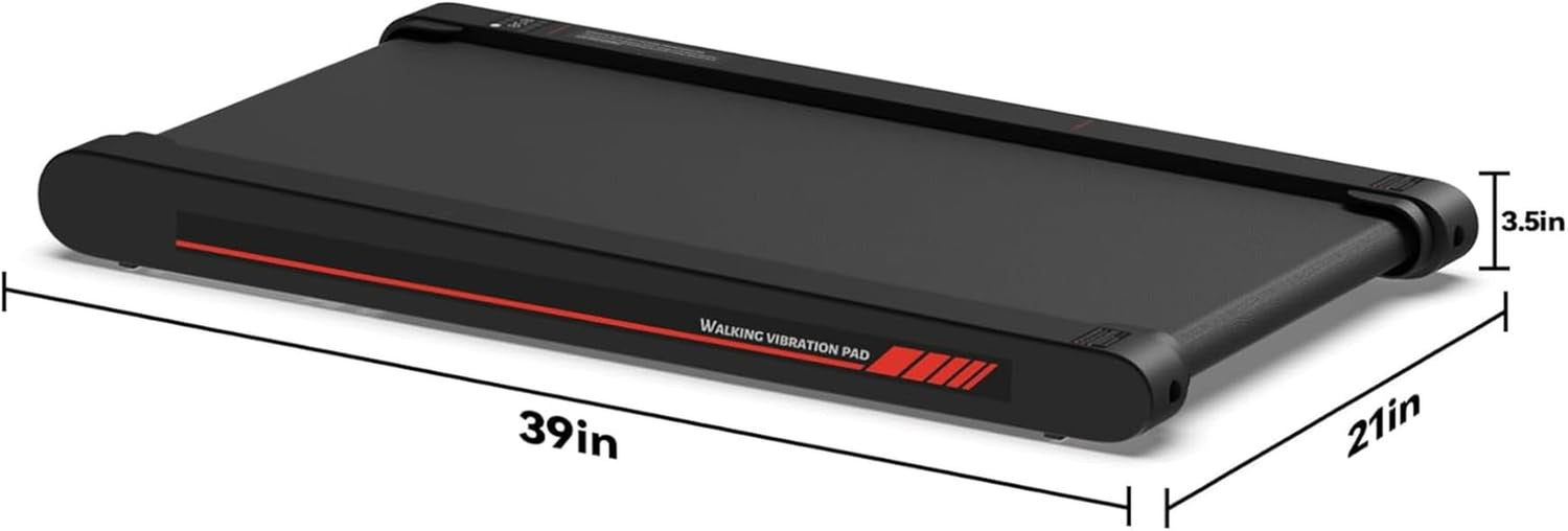 Walking Vibration Pad with APP, 3 in 1 under Desk Treadmill, 2.5HP Low Noise Wal