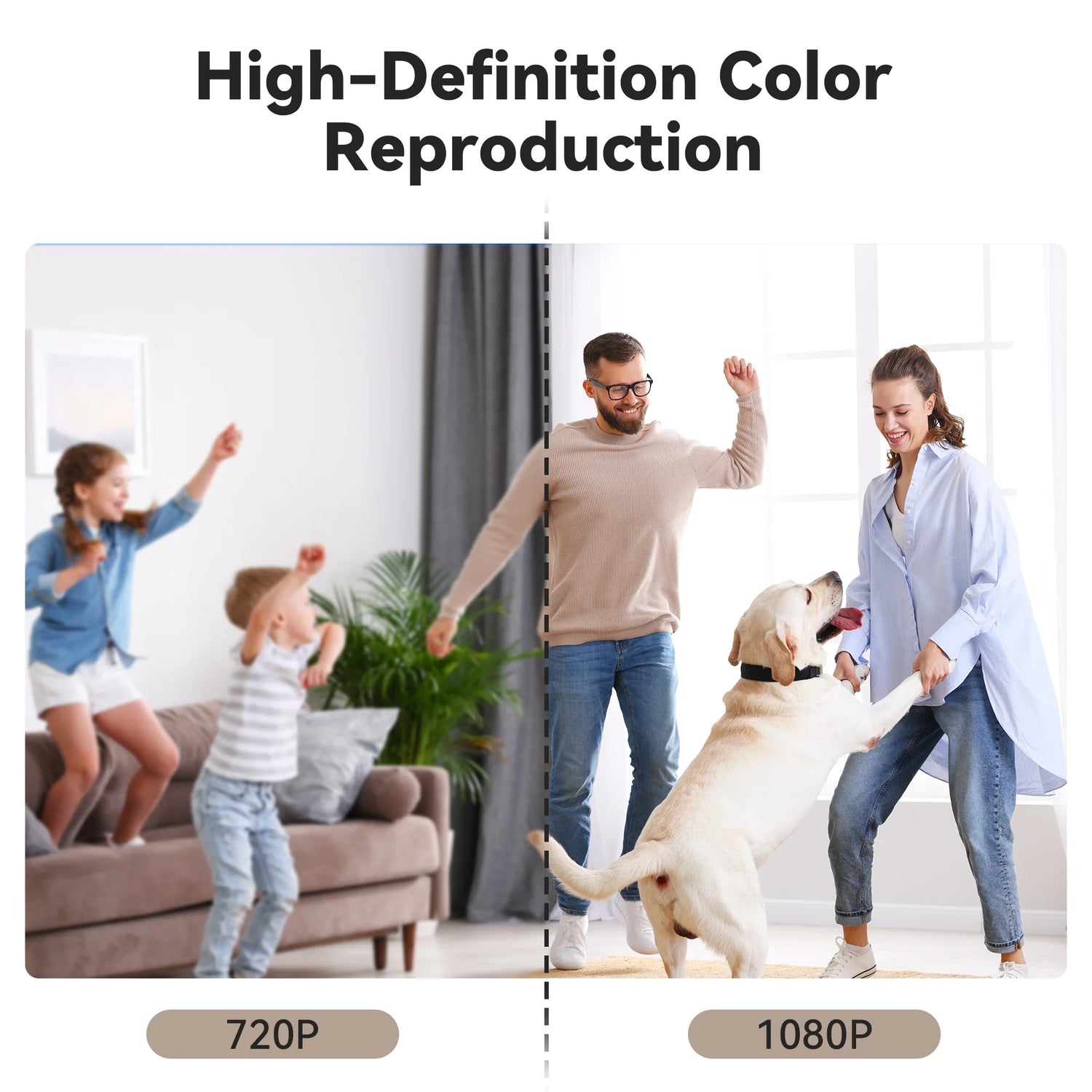 Indoor Security Camera, 1080P Clear Night Vision, Home Surveillance Camera, Wireless Small Camera for Home Security Monitoring, Black