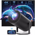ARTSEA Projector 4K 1080P Support, Mini Projector Smart for Movie Projection Compatible with Phone