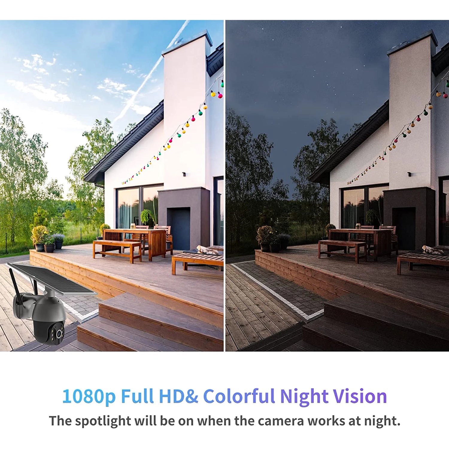 3G/4G LTE Outdoor Security Camera Wireless,Pan Tilt 360°View Spotlight,1080P HD,PIR Motion,No Wifi,Rechargeable Batteries,S600-4G