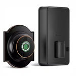 3-In-1 Biometric Security Lock Keyless Entry System in Black, IP 63