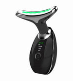 Wavy Chic Beauty Microcurrent Facial Device, Multifunctional Facial Skin Care Massager with 7 Color Massage Modes, 2024 Best Electric Neck Face Lifting Massager, Reduce Fine Lines Wrinkles(Black)