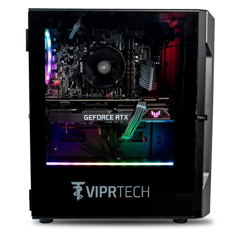 Rebel 4.0 Gaming PC - AMD Ryzen 7 (4.1Ghz), RTX 4060 8GB, 16GB DDR4, 1TB SSD, Desktop Black
