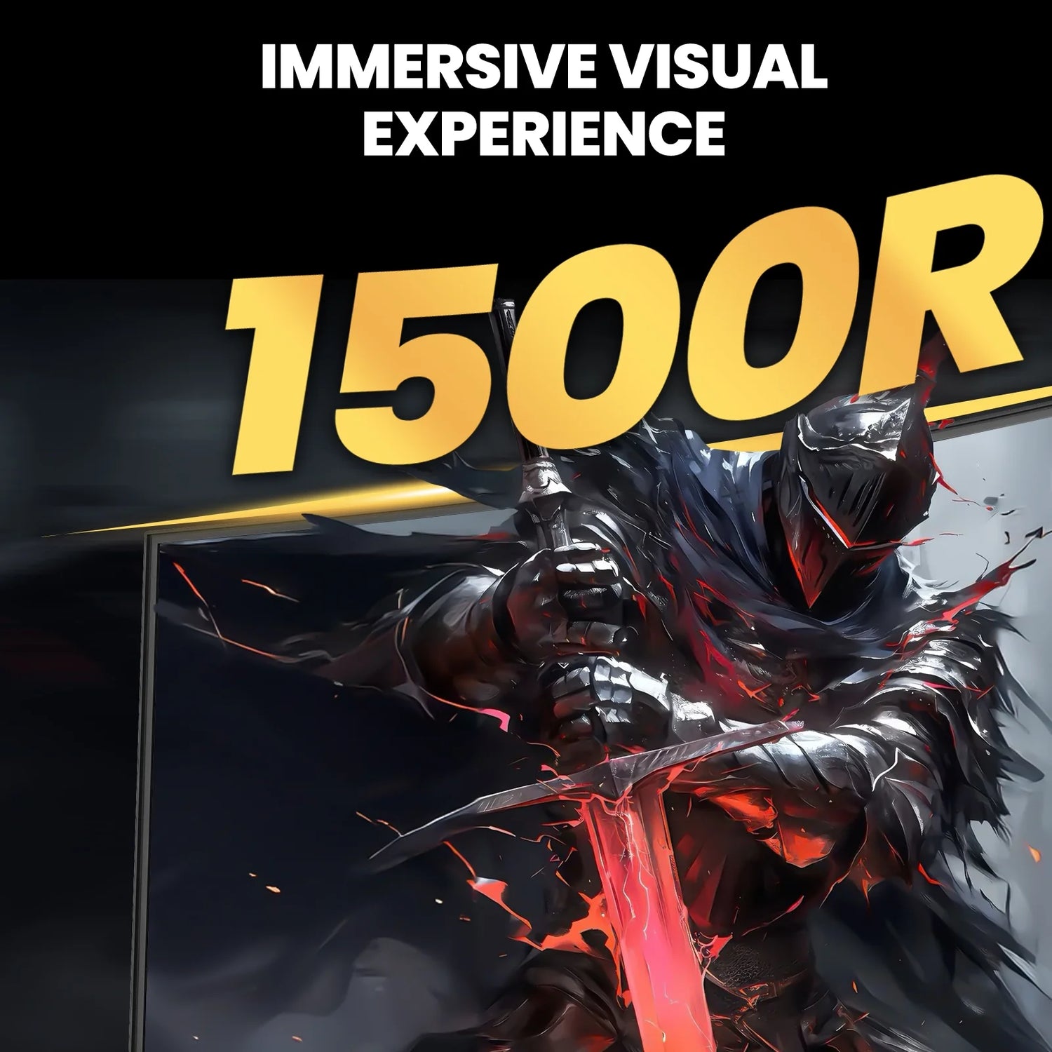 49 Inch Ultra-Wide Curved Gaming Monitor, 144Hz/165Hz, DFHD (3840X1080P), 1500R,Freesync, 32:9, 120% Srgb, HDMI 2.1 & DP 1.4, Wall Mount Install, Black