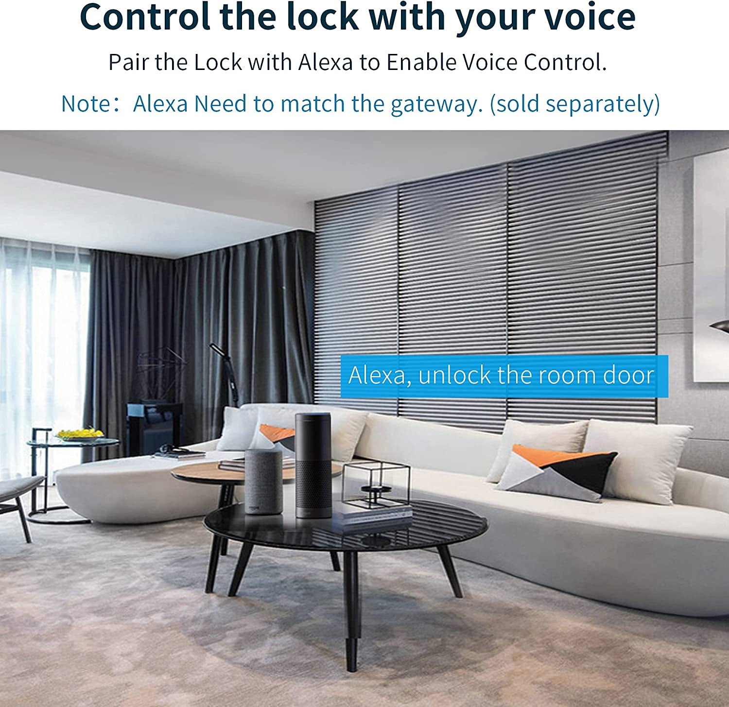 BEBASIA Keyless Entry Door Lock, Fingerprint & Smart Keypad, Digital Kepad Door Lock, Reversible Handle, Silver