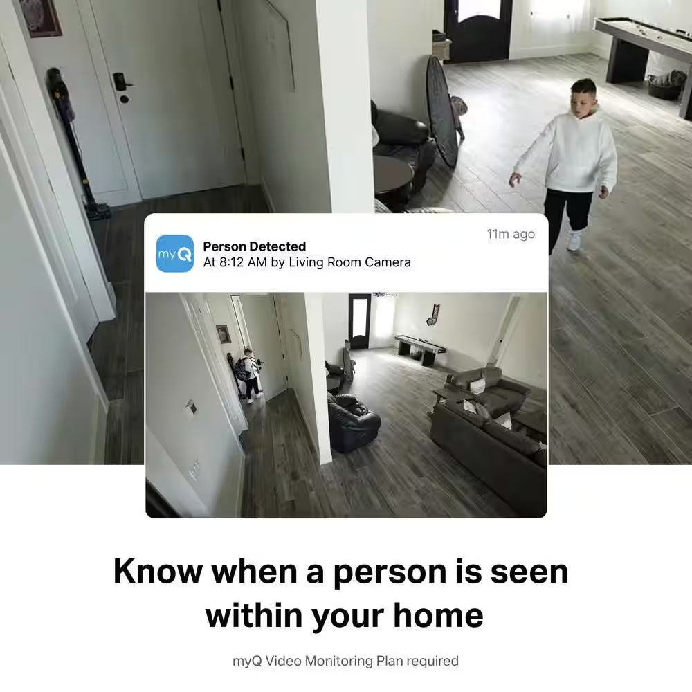 Myq Smart Indoor Home Security Camera (2-Pack)