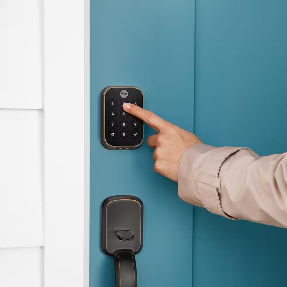 Assure Lock 2; Keyless Smart Door Lock with Bluetooth and Pushbutton Keypad, Oil Rubbed Bronze