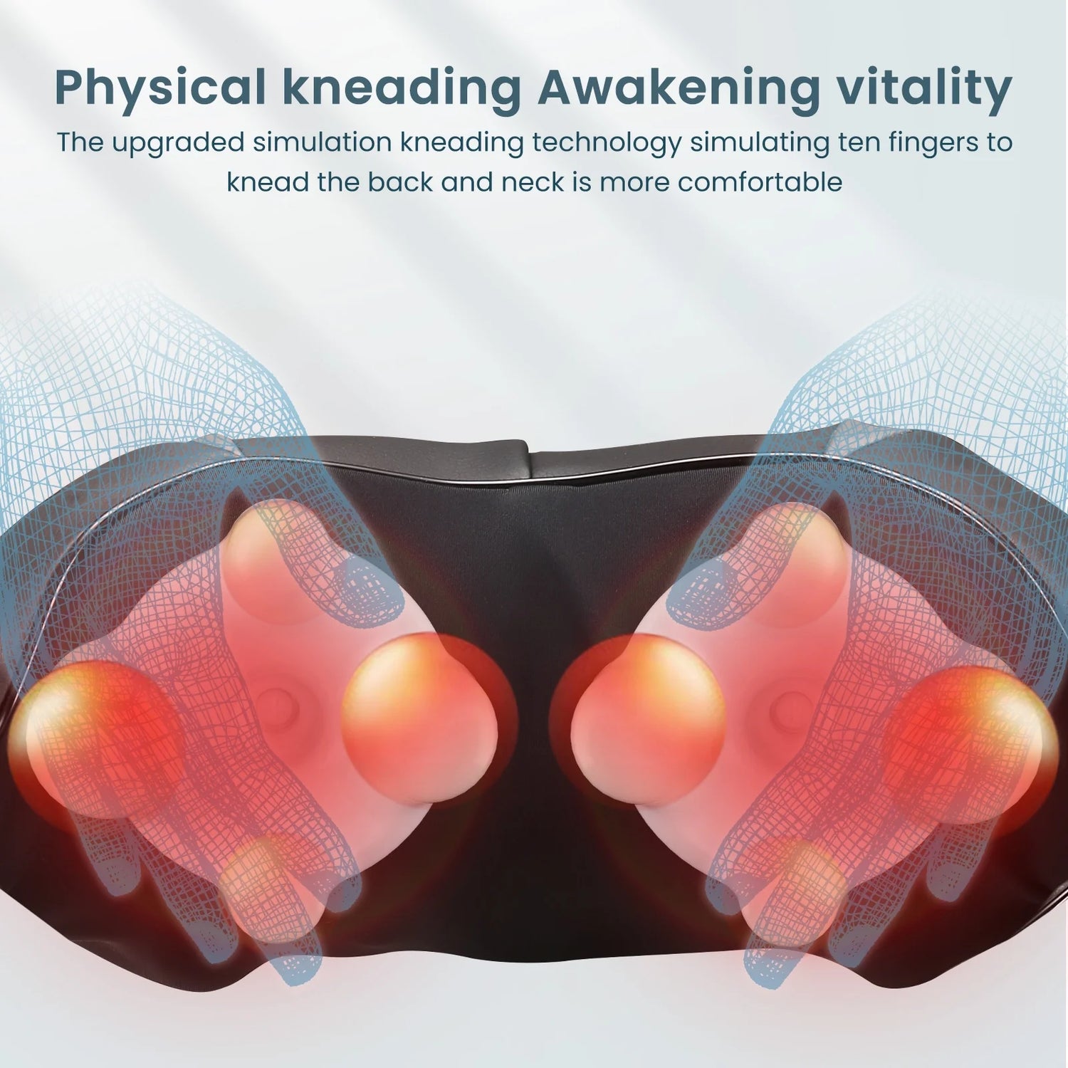 Neck and Shoulder Massager with Heat, 3D Deep Tissue Kneading Shiatsu Massager for Muscle Relief, Gift for Women Men Christmas