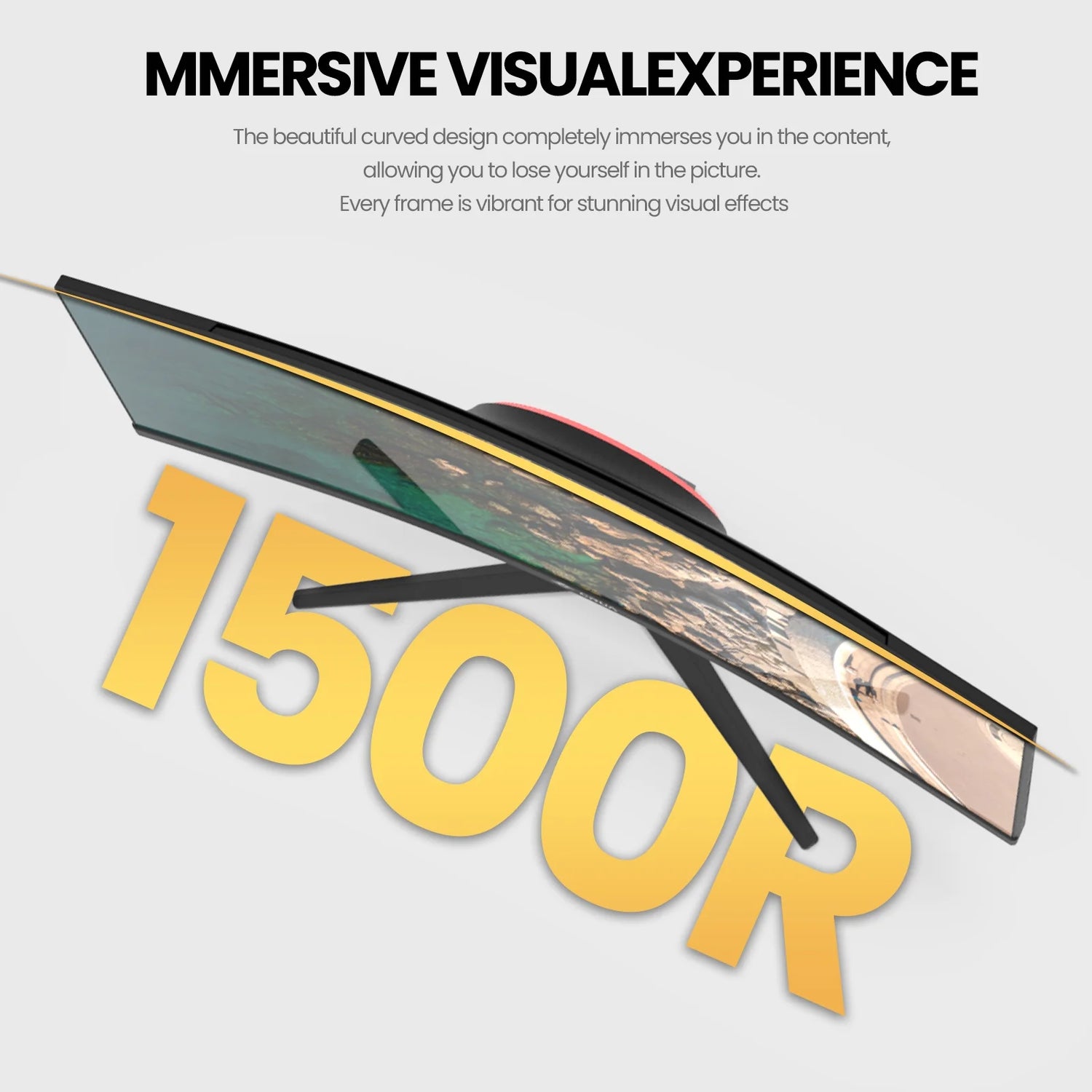 30" 100Hz Ultrawide Curved Monitor,21:9 WFHD (2560X1080),1500R,99% Srgb,Hdmi/Dp,Black