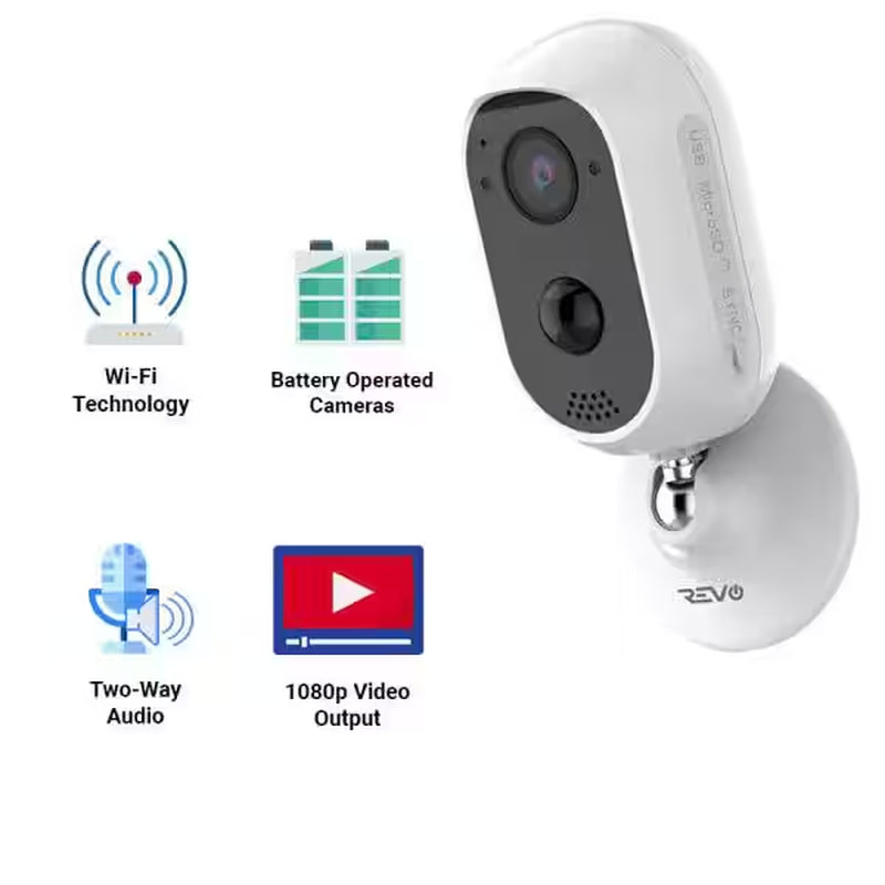 Wireless 1080P Battery Operated Indoor/Outdoor Smart Security Camera