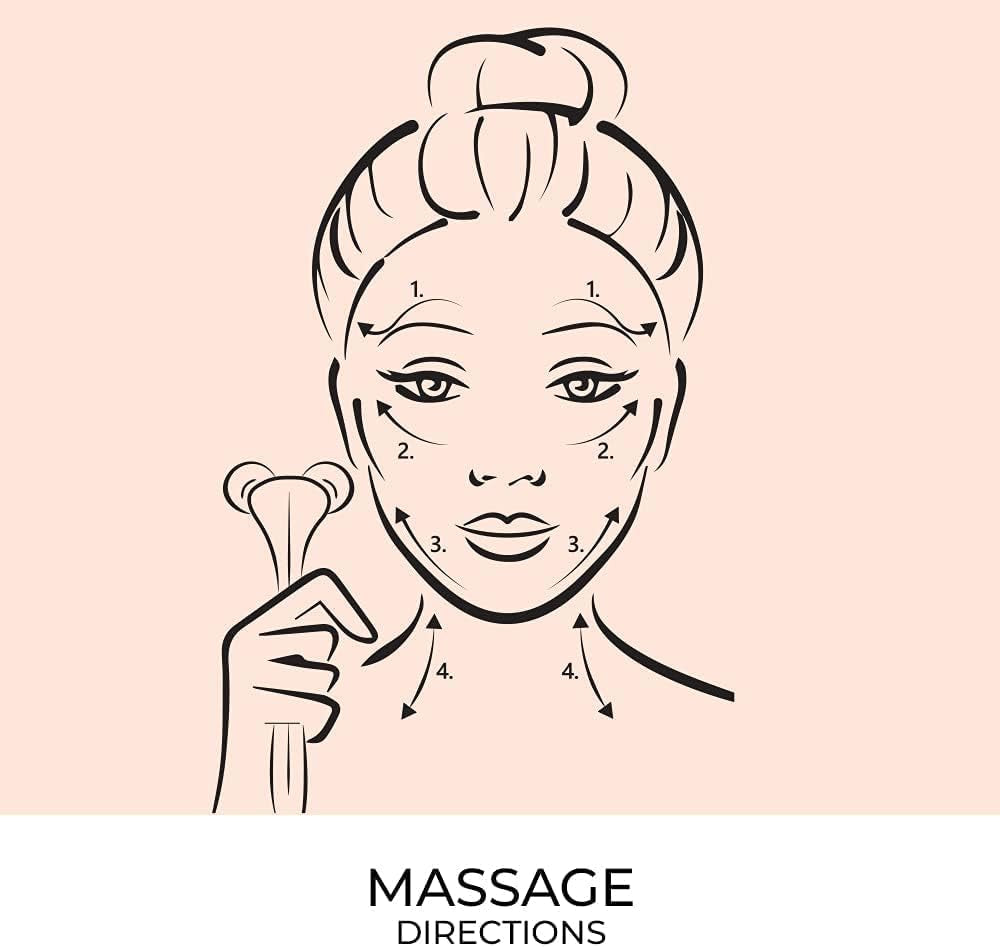 DIDIER LAB Sincero Salon 3D Face Roller - Face Massager for Face Lifting - Skin Tightening Massage Roller - Anti-Aging & Anti-Wrinkle Facial Massager Eye Roller - Massage Tool - Face Roller Massager