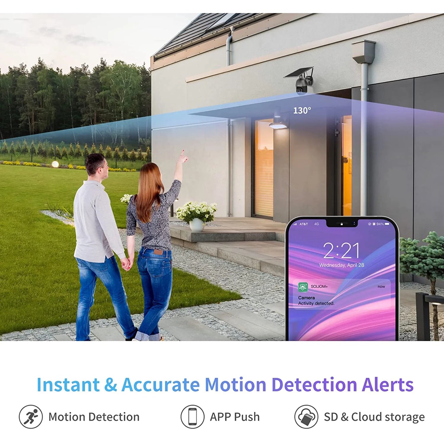 3G/4G LTE Outdoor Security Camera Wireless,Pan Tilt 360°View Spotlight,1080P HD,PIR Motion,No Wifi,Rechargeable Batteries,S600-4G