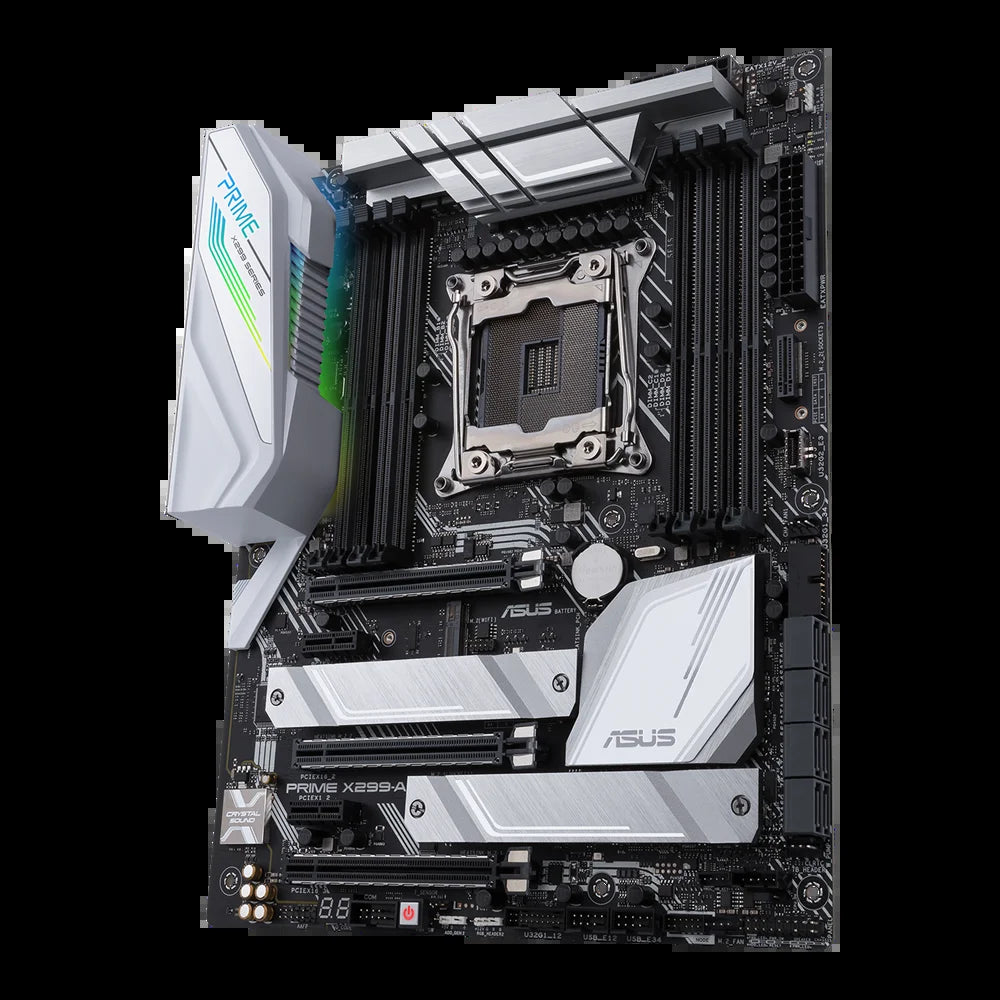 Prime X299-A II Desktop Motherboard - Intel Chipset - Socket R4 LGA-2066 - Intel Optane Memory Ready - ATX (Primex299-Aii)