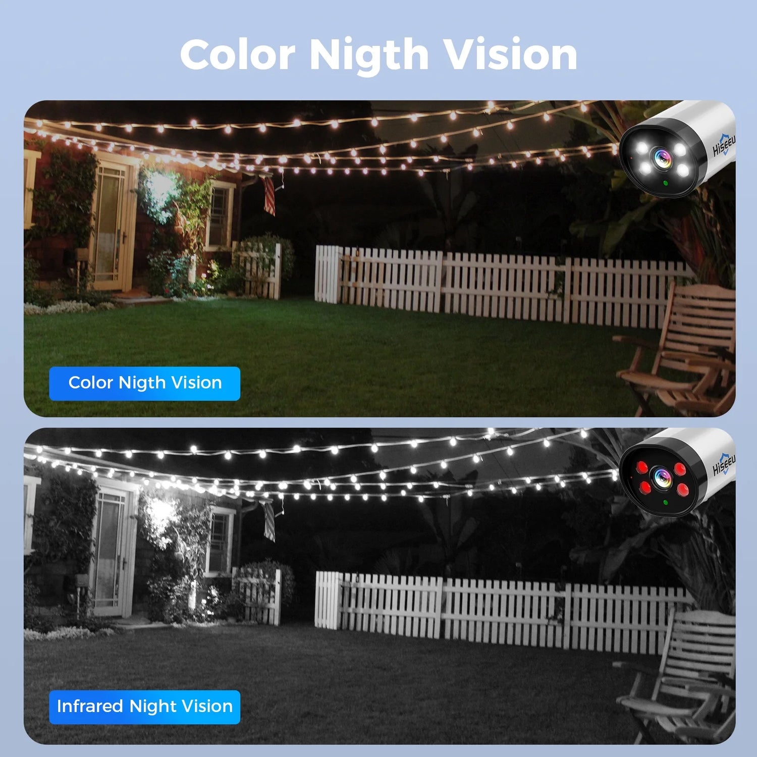 3MP Wireless Security Camera Wifi with Two-Way Audio,Motion Detect,Remote View,Ip66 Waterproof,Color Night Vision,Outdoor Security Camera for Home Security