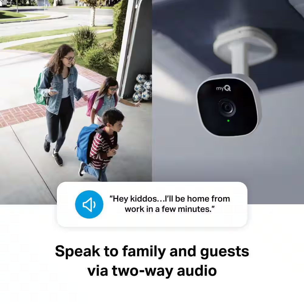 Myq Smart Garage Home Security Camera