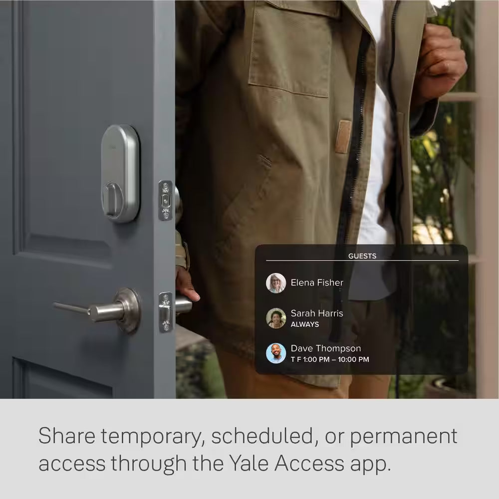 Apartment Smart Door Lock with Wi-Fi Access, Silver