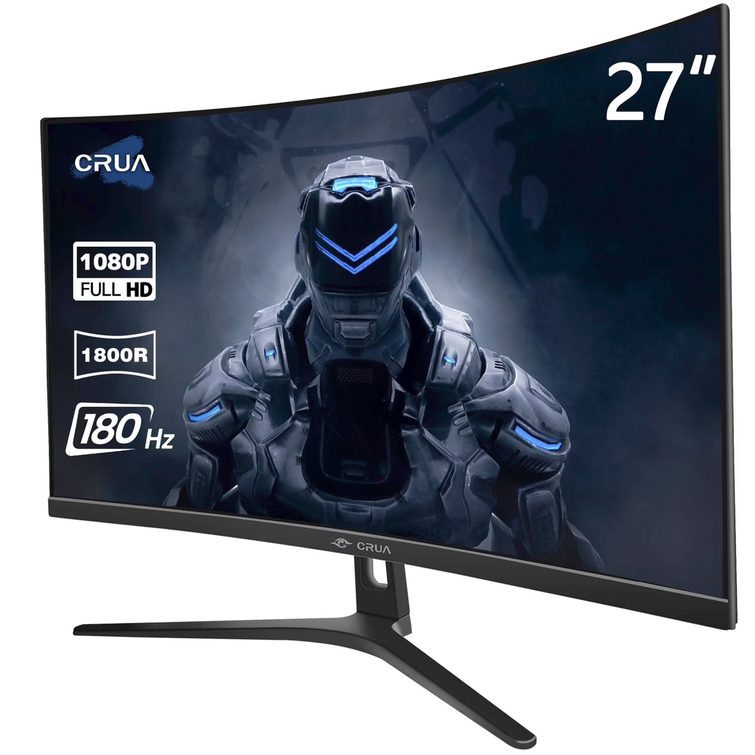 27" 165Hz/180Hz Curved Gaming Monitor - FHD 1080P,Freesync,1800R Frameless Computer Monitor, 1Ms GTG, DP&HDMI Port, Black