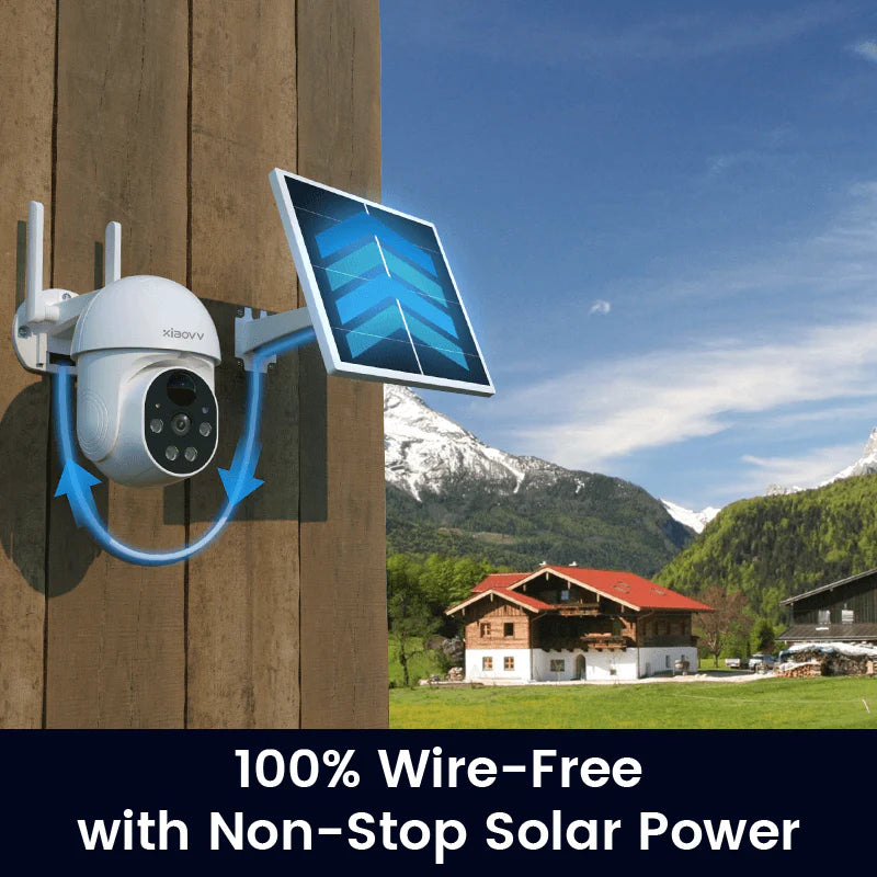 P6 1080P Wireless Outdoor Solar Security Camera