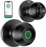 Smart Door Lock, Fingerprint Door Lock Knob with App Control, Suitable for Home, Cloakroom, Offices, Hotels (K10)