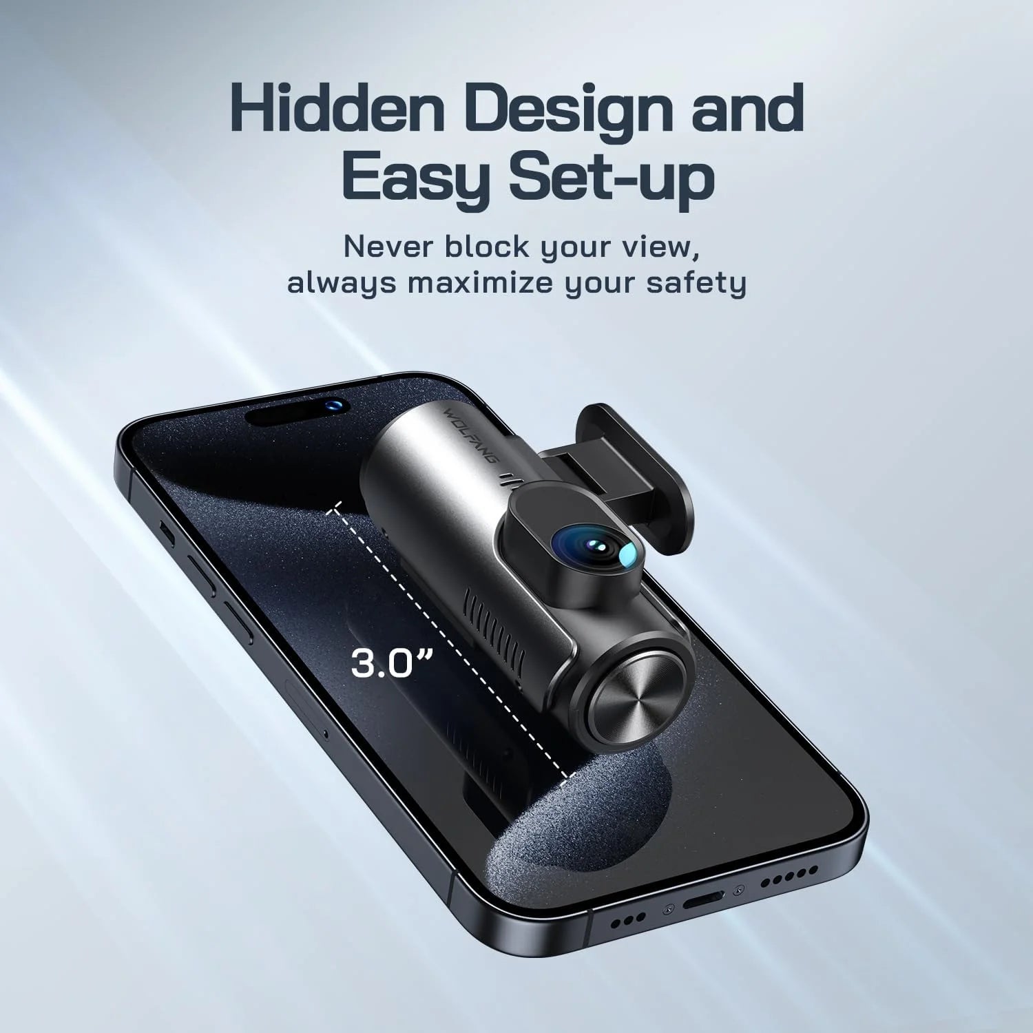 Dash Cam Front and Rear, 4K+1080P Dual Car Camera, Parking Monitor, Loop Recording