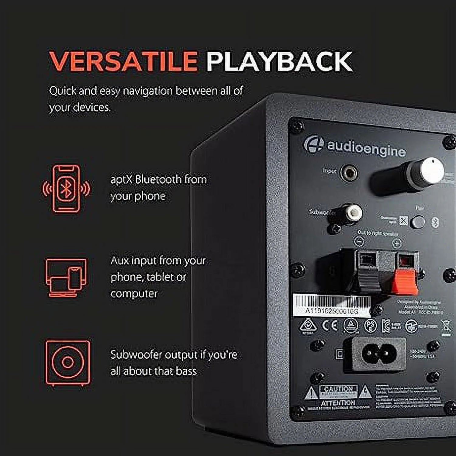 A1 Bluetooth Wireless Desktop Speakers - Pair