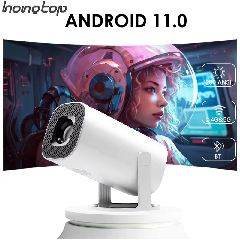 P30 Smart Mini Projector Android 11 Wifi6 Support 4K 1080P BT5.0 Projector 1280*720P Home Cinema Portable Projector