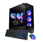 Element Black Gaming PC Desktop Computer Intel Core I9 14900F, NVIDIA Geforce RTX 5070 12GB, 32GB RAM, 1TB SSD, Windows 11, EBI9N5702