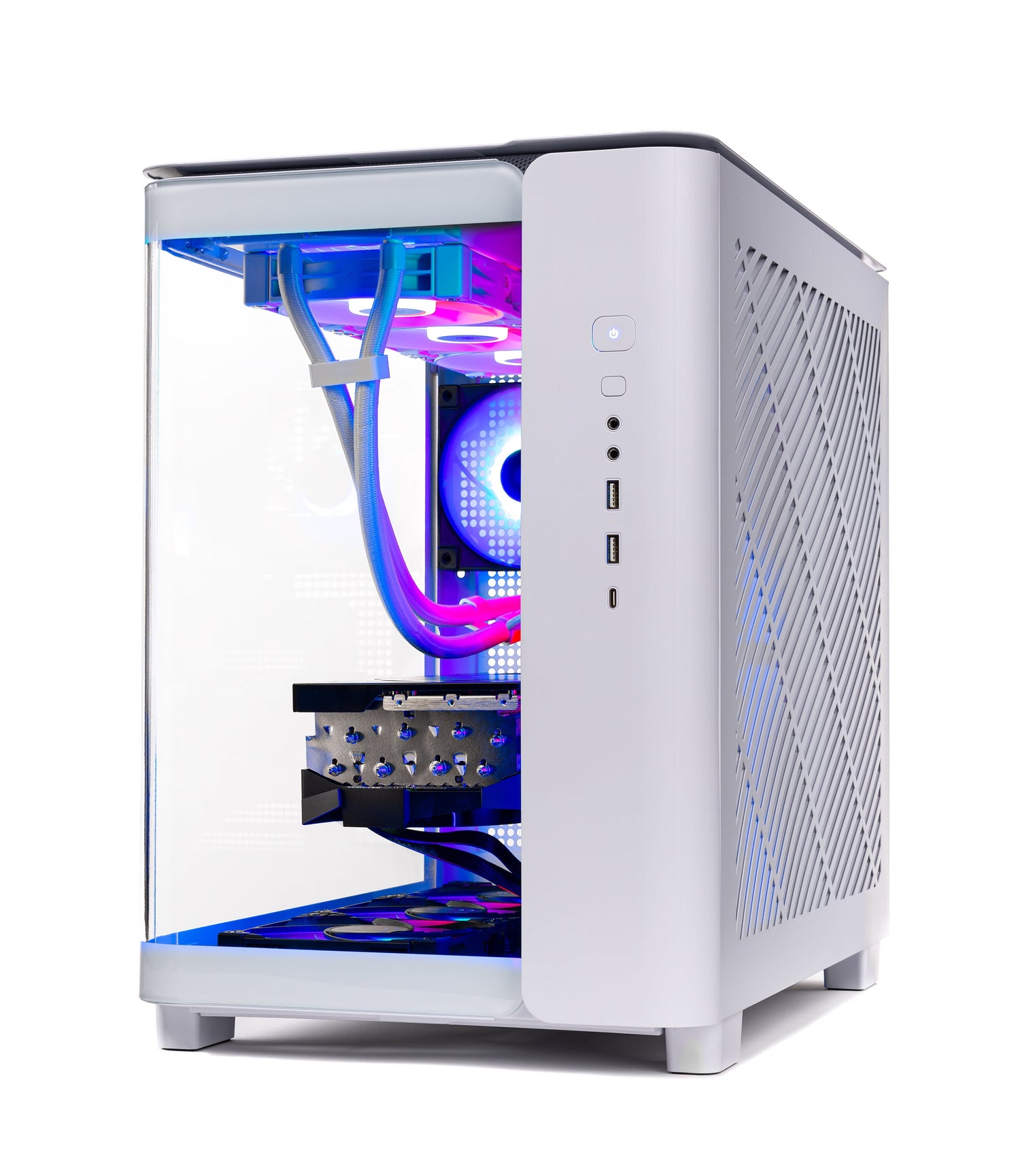 Skytech King 95 Gaming PC Desktop AMD Ryzen 7 7800X3D NVIDIA Geforce RTX 5070 Ti 1TB Gen4 Nvme SSD 32GB DDR5 RAM, AIO Liquid Cooling Windows 11