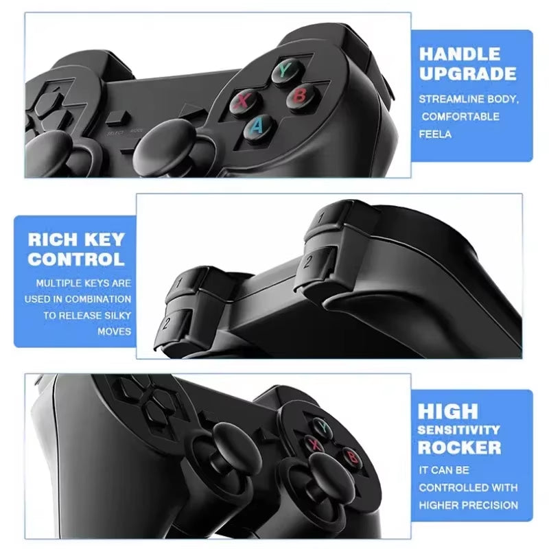 64GB 20000 Games Retro Video Game Consoles M8 Game Stick 4K 2.4G Wireless Console Dendy Gamestick for GBA/MD/PS1 Children'S Gift