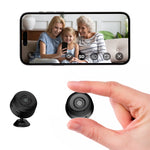 Indoor Security Camera, 1080P Clear Night Vision, Home Surveillance Camera, Wireless Small Camera for Home Security Monitoring, Black
