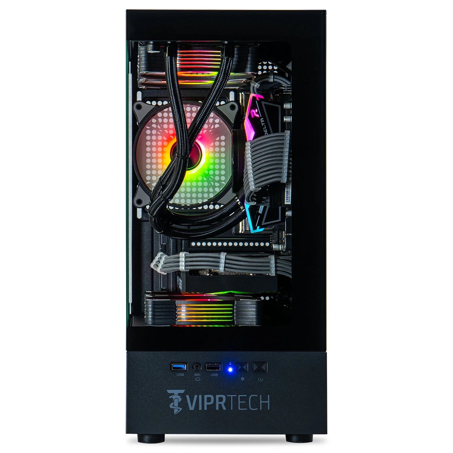 Reaper 2.0 Liquid-Cooled PC - Ryzen 7 8700F 5Ghz, RTX 5060 Ti 16G, 32G DDR5, 1TB SSD, Black
