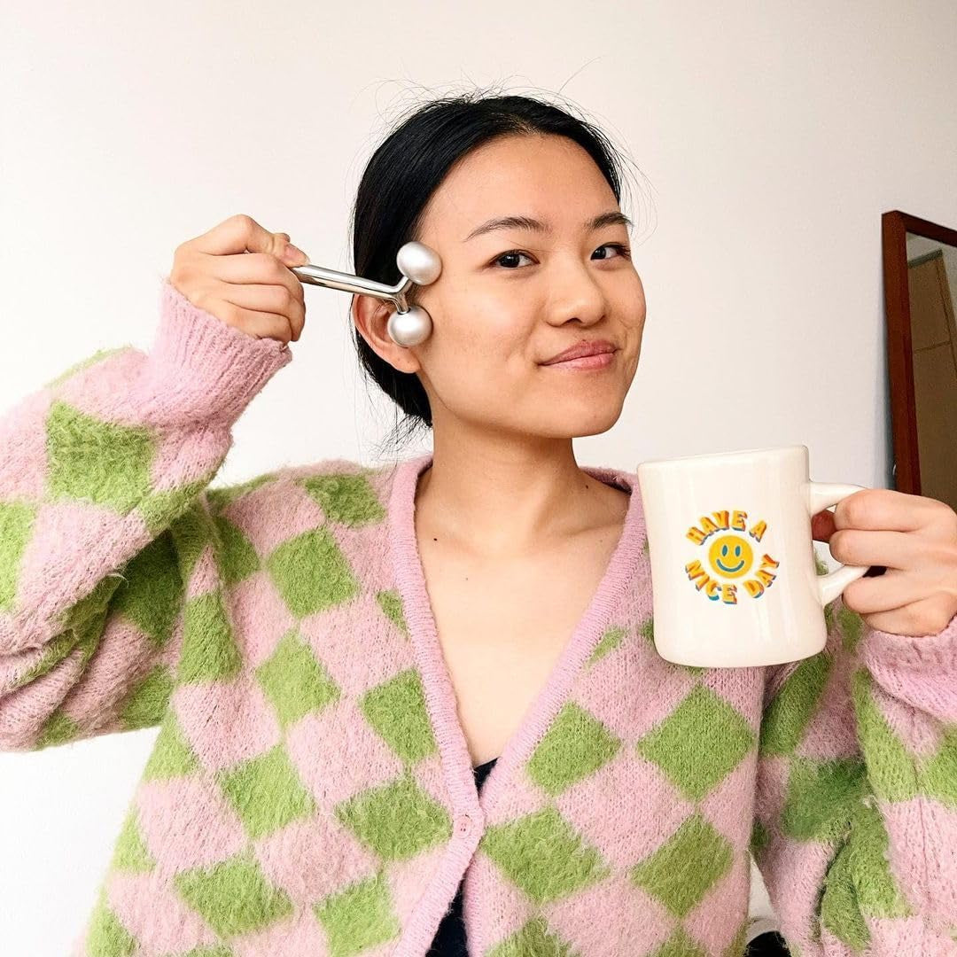 Mei Apothecary Face Roller Skin Care Tool | SKINSCULPT Face Massager Tool | Natural, Non-Toxic Sculpting Tool for All Skin Types | Relieves Facial Tension & Rejuvenates Skin