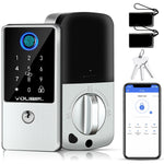 Smart Lock, 7-In-1 Keyless Entry Door Lock, Fingerprint Door Lock with Remote &