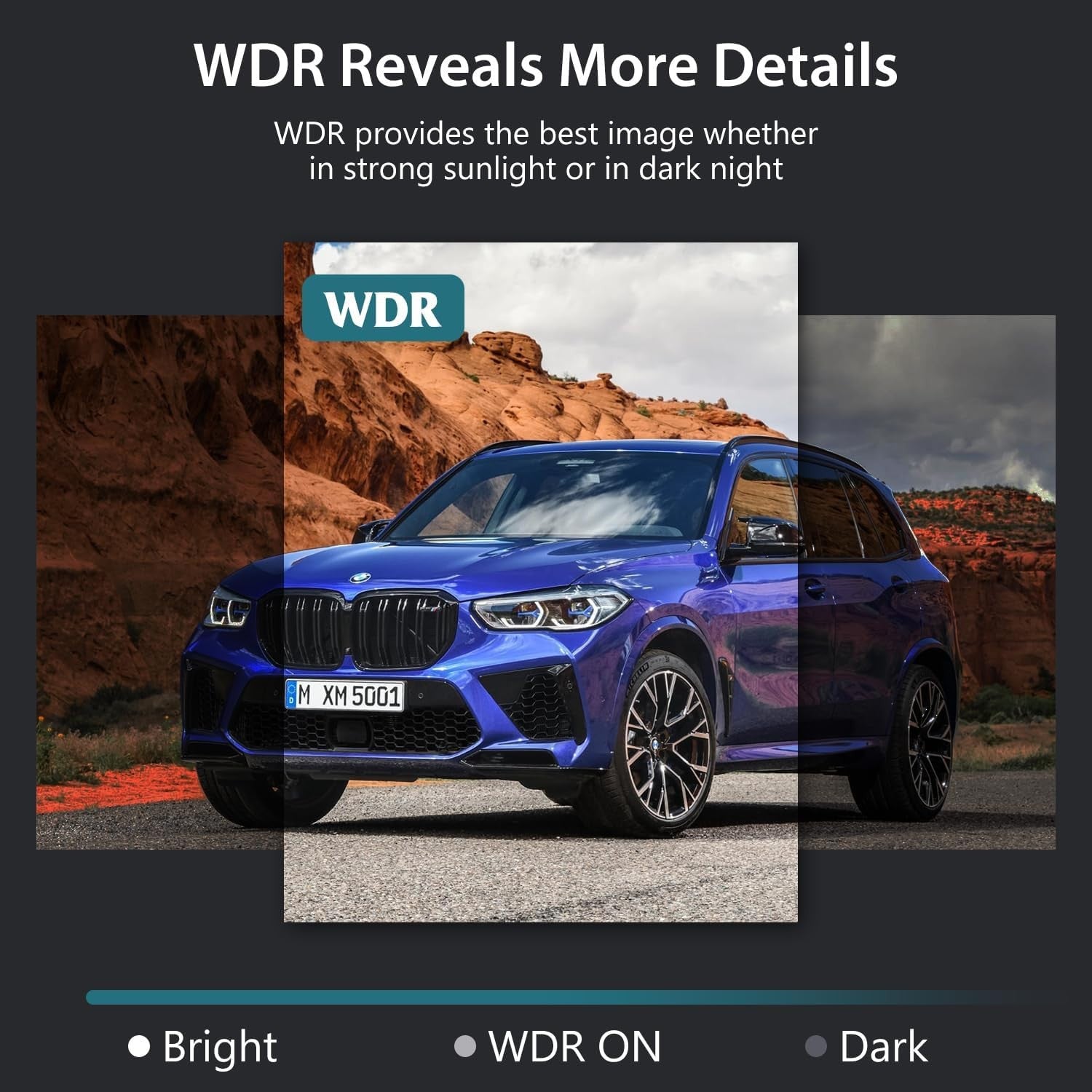 Mirror Dash Cam Backup Camera, 10'' 1440P Full HD Smart Rear View Mirror