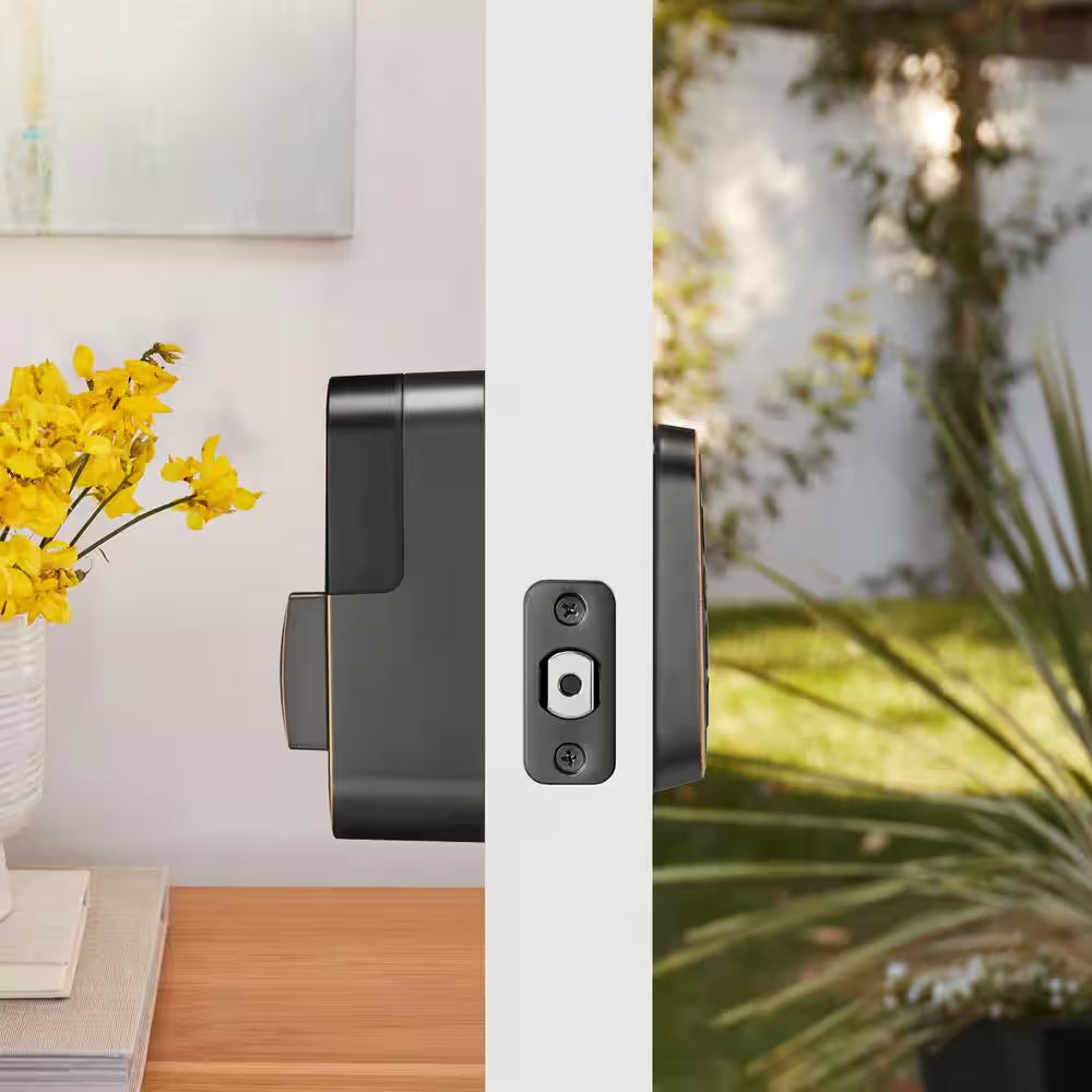 Assure Lock 2; Keyless Smart Door Lock with Bluetooth and Pushbutton Keypad, Oil Rubbed Bronze